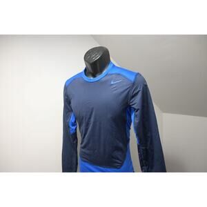 Nike Pro Combat Hyperwarm Shield Gym Shirt Dri Fit Fitted Long Sleeve Mens Small